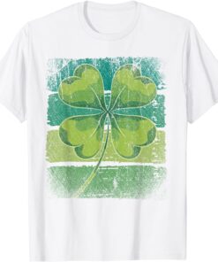 Clover Irish Lucky Four Leaf Ireland Shamrock Tee Shirt