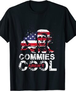 Commies Aren't Cool Trump USA Flag Tee Shirt