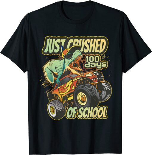 Crushed T-Rex 100th Day Of School Tee Shirt