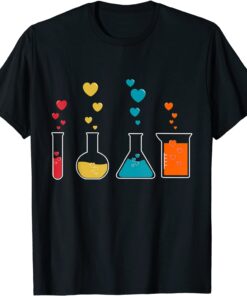 Cute Chemistry Hearts Science Valentines Nerd Tee Shirt