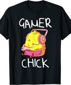 Cute Gamer Chick Video Gaming Tee Shirt