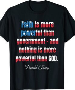 Donald Trump 2024 Patriot Faith Quote American Flag Tee Shirt