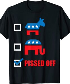 Donkey Elephant Pissed Off 2020 Election Trump Democrat Tee Shirt