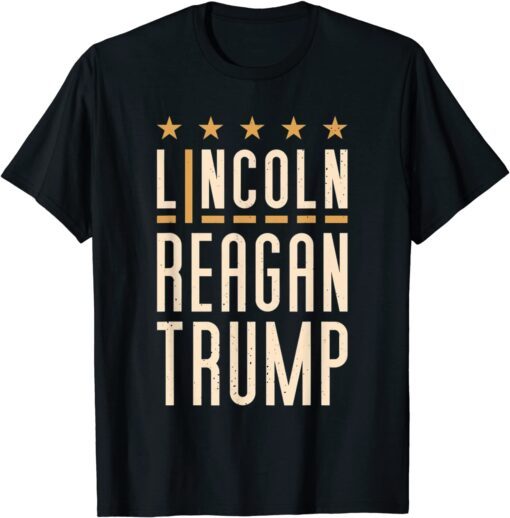 Favorite Presidents Trump Lincoln Reagan Trump Tee Shirt