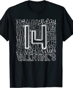 February 14th Valentines 2022 Typography Couples Matching Tee Shirt