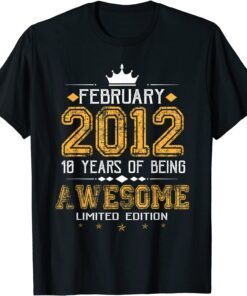 February 2012 10 Years Of Being Awesome Limited Edition Tee Shirt