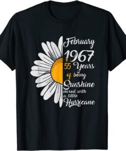 February Girl 1967 TShirt 55 Years Old 55th Birthday Tee Shirt