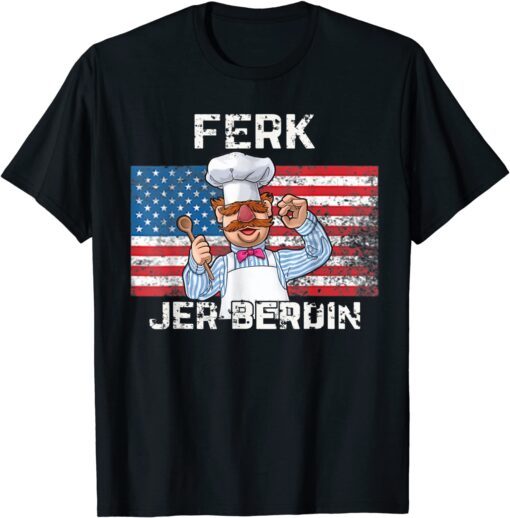 Ferk merch Jer Berdin America Flag Tee Shirt