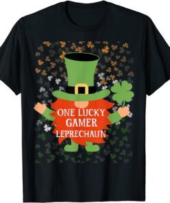 Gamer St Patrick's Day Lucky Gnome Family Matching Tee Shirt