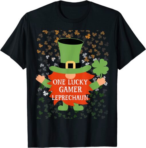 Gamer St Patrick's Day Lucky Gnome Family Matching Tee Shirt