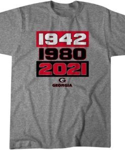 Georgia Football Glory Years Tee Shirt