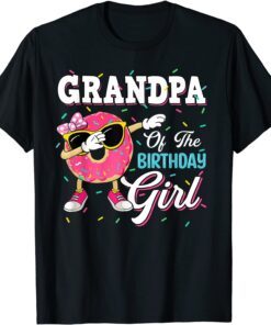 Grandpa Of The Birthday Girl Donut Matching Family Tee Shirt