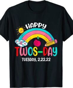 Happy 2-22-22 Twosday Tuesday February 22nd 2022 Numerology Tee Shirt