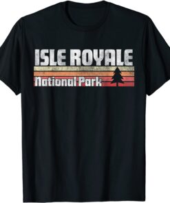 Isle Royale National Park Retro Style Vintage 70s 80s 90s Tee Shirt