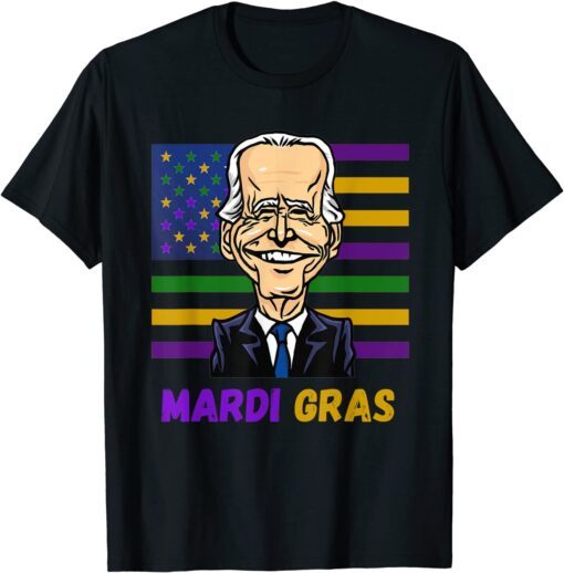 Joe Biden Mardi gras Mardi Gras Carnival Tee Shirt