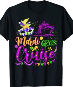 Mardi Gras Cruise Cruising Mask Cruise Tee Shirt