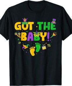 Mardi Gras Got The Baby Pregnancy Announcement Family Tee Shirt