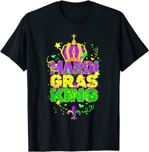 Mardi Gras King Crown Tee Shirt