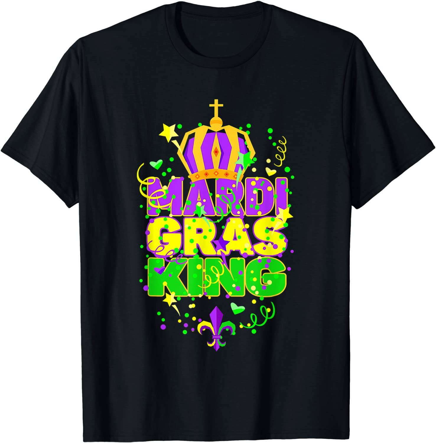 Mardi Gras King Crown Tee Shirt - ShirtElephant Office