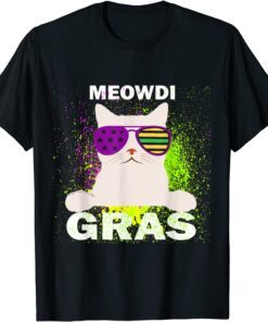 Mardi Gras Kitten Cat Meowdi Gras Costume Tee Shirt