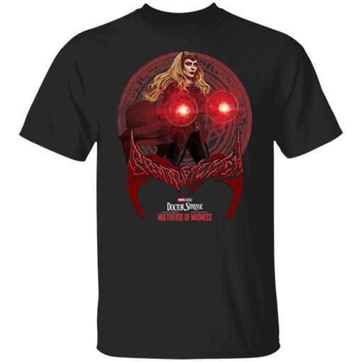 Marvel Doctor Strange 2 Scarlet Witch Geometric Poster Tee Shirt