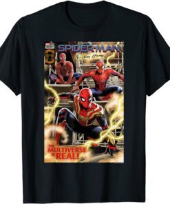 Marvel Spider-Man No Way Home The Multiverse Is Real Comic Tee Shirt