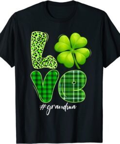 Matching Family Love Grandma Shamrock Patricks Day Tee Shirt