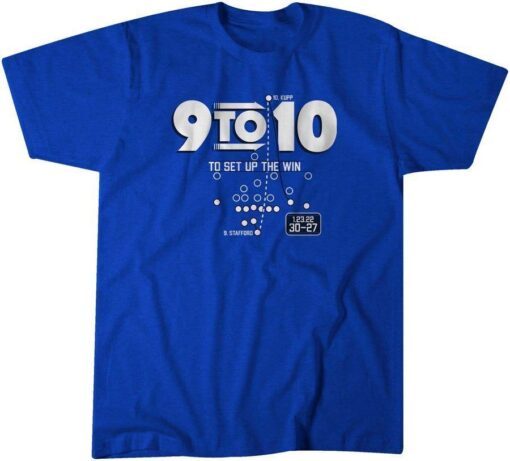 Matthew Stafford and Cooper Kupp: 9 To 10 Tee Shirt