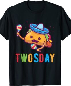 Mustache Taco Twosday Tuesday February 22nd 2022 Tee Shirt