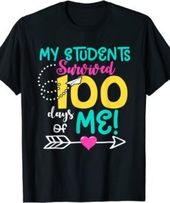 My Teacher Survived 100 Days Of Me School Tee Shirt