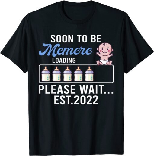 New Grandma , Pregnancy Announcement Soon To Be Memere Tee Shirt