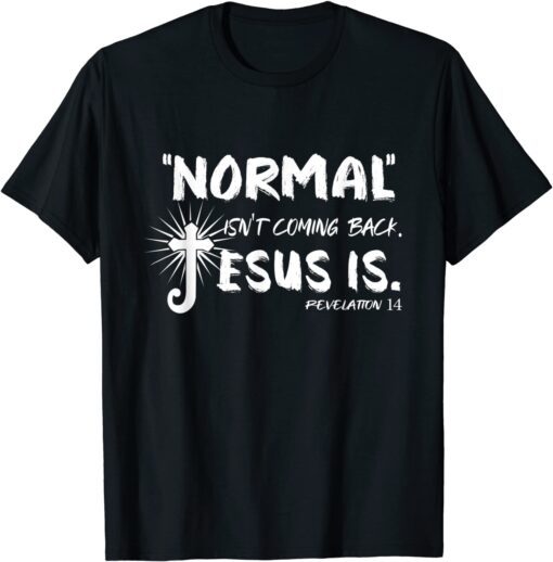 Normal Isn't Coming Back Jesus Is Revelation 14 Costume T-Shirt