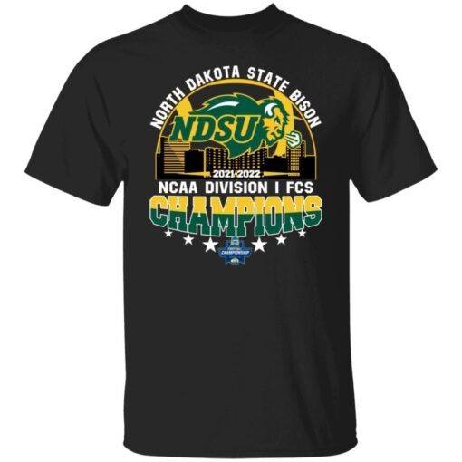 North Dakota State Bison NDSU 2022 Champions NCAA Division 1 FCS Tee Shirt