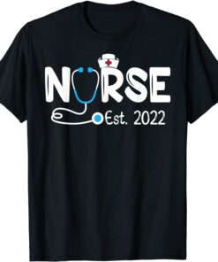 Nurse Est 2022 RN Nursing School Graduation Graduate Tee Shirt