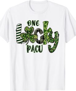 One Lucky PACU Nurse leopard plaid St Patrick’s Day 2022 Tee Shirt