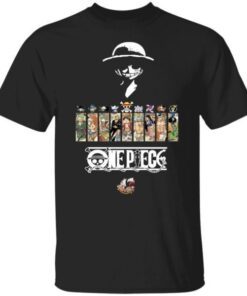 One Piece Black Tee Shirt