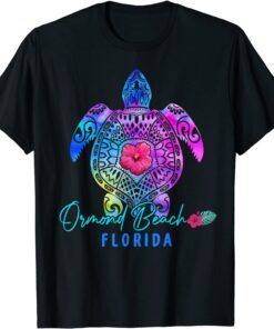 Ormond Beach Florida Tie Dye Sea Turtle Vacation 2022 Tee Shirt