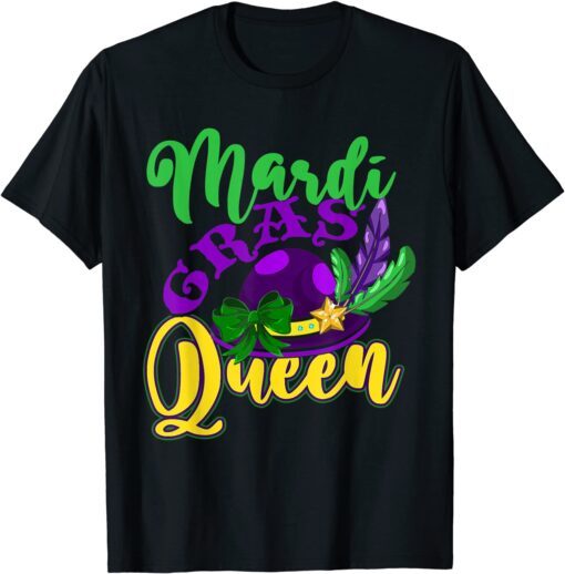 Parade Carnival Masquerade Queen Mardi Gras Tee Shirt