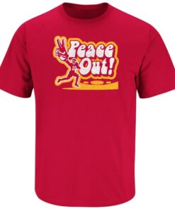 Peace Out Kansas City Football Fans Tee Shirt