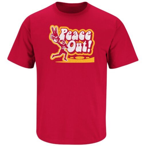 Peace Out Kansas City Football Fans Tee Shirt