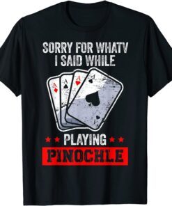 Pinochle Card Game Player Tee Shirt