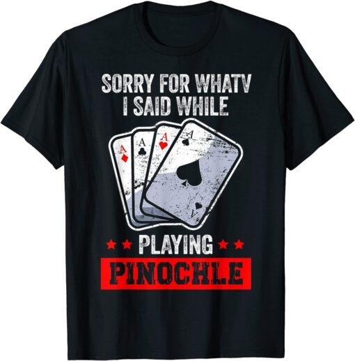 Pinochle Card Game Player Tee Shirt