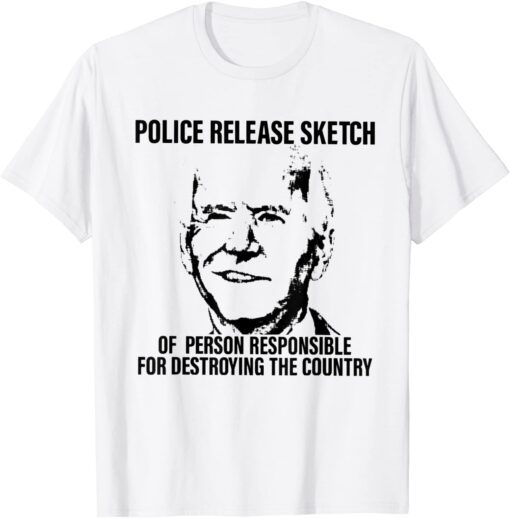 Police Release Sketch Of Person Responsible For Destroying T-Shirt