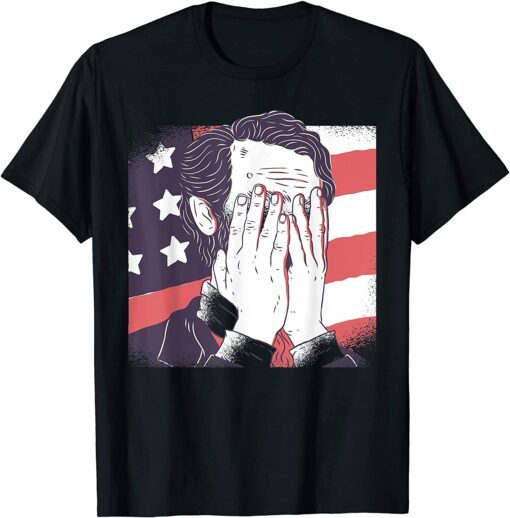 President Lincoln Facepalm Republican Distressed Tee Shirt