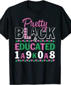 Pretty Black And Educated J15 Founder's Day AKA Tee Shirt