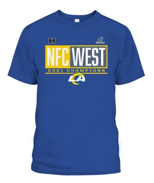 Rams 2021 NFC West Division Champions Tee Shirt