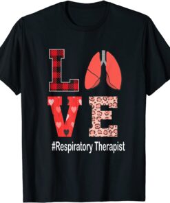 Respiratory Therapist Valentines Day Red Plaid Hearts 2022 Shirt