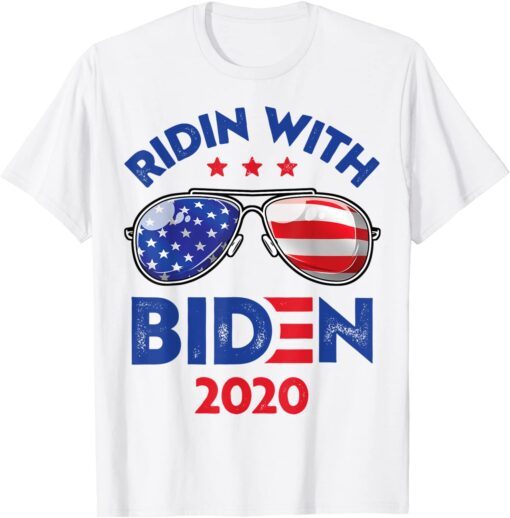 Ridin With Joe Biden 2020 President US Presidential Election Tee Shirt