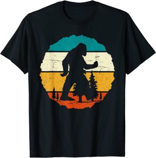 Sasquatch Conspiracy Theory Cryptozoology Retro Bigfoot Gift Shirt