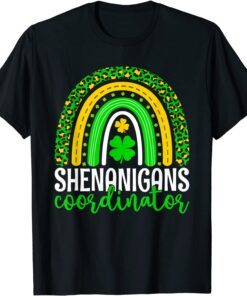 Shenanigans Coordinator Rainbow Teacher St Patricks Day Tee Shirt